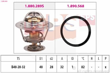 Termostats, Dzesēšanas šķidrums EPS 1.880.466 1