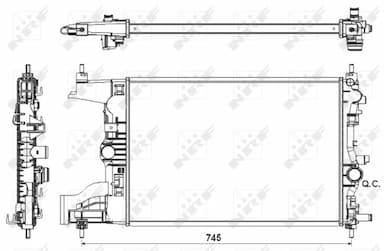 Radiators, Motora dzesēšanas sistēma NRF 53155 4