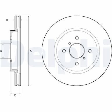 Bremžu diski DELPHI BG4750C 1