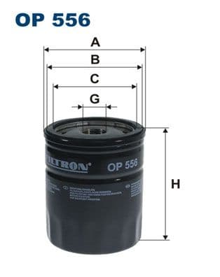 Eļļas filtrs FILTRON OP 556 1