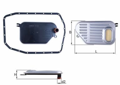 Hidrofiltrs, Automātiskā pārnesumkārba KNECHT HX 239D 1