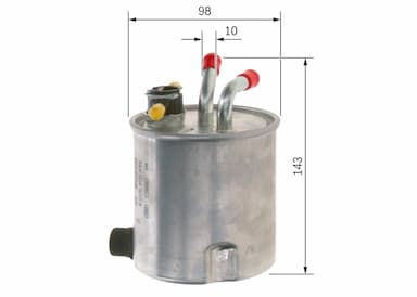 Degvielas filtrs BOSCH F 026 402 849 5