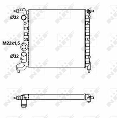 Radiators, Motora dzesēšanas sistēma NRF 58783 1