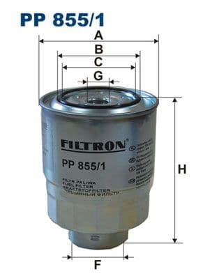 Degvielas filtrs FILTRON PP 855/1 1