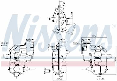 Kompensācijas tvertne, Dzesēšanas šķidrums NISSENS 996180 6
