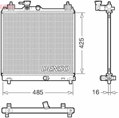 Radiators, Motora dzesēšanas sistēma DENSO DRM47042 1