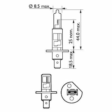 Kvēlspuldze PHILIPS 12258VPS2 3