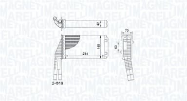 Siltummainis, Salona apsilde MAGNETI MARELLI 350218467000 1