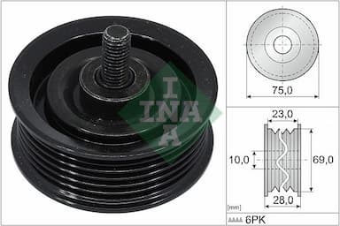 Parazīt-/Vadrullītis, Ķīļrievu siksna Schaeffler INA 532 0744 10 1