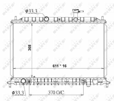 Radiators, Motora dzesēšanas sistēma NRF 50138 5