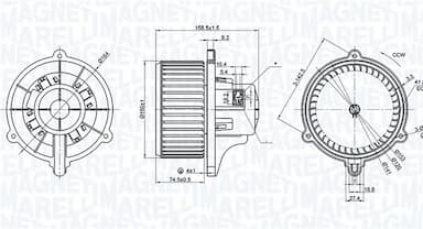 Salona ventilators MAGNETI MARELLI 069412384010 1