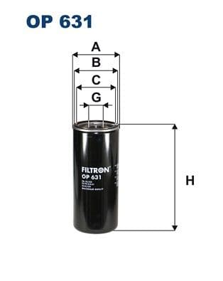 Eļļas filtrs FILTRON OP 631 1