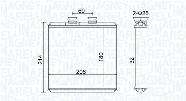 Siltummainis, Salona apsilde MAGNETI MARELLI 350218510000 1