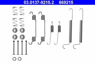 Piederumu komplekts, Bremžu loki ATE 03.0137-9215.2 1