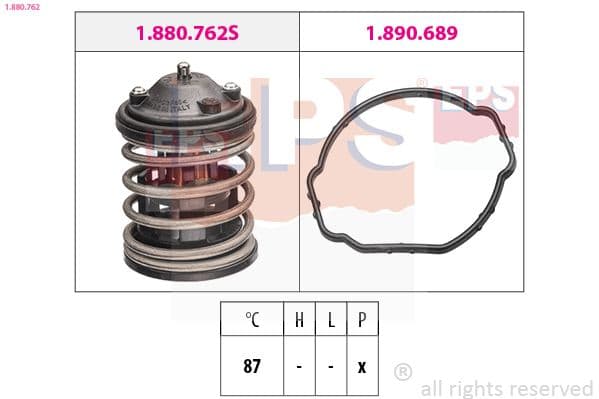 Termostats, Dzesēšanas šķidrums EPS 1.880.762 1