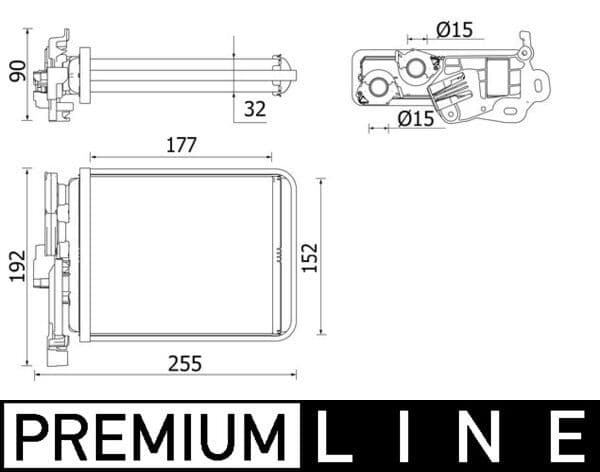 Siltummainis, Salona apsilde MAHLE AH 38 000P 1