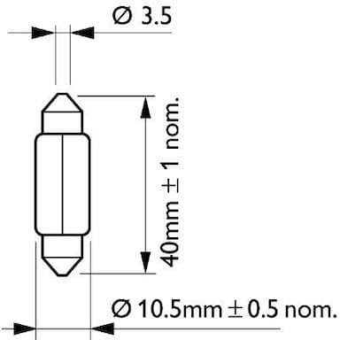 Kvēlspuldze PHILIPS 12866B2 3