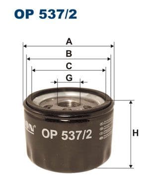 Eļļas filtrs FILTRON OP 537/2 1