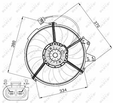 Ventilators, Motora dzesēšanas sistēma NRF 47474 3