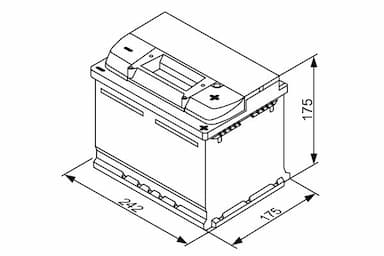 Startera akumulatoru baterija BOSCH 0 092 S30 041 5