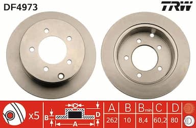 Bremžu diski TRW DF4973 1