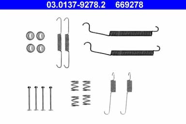 Piederumu komplekts, Bremžu loki ATE 03.0137-9278.2 1