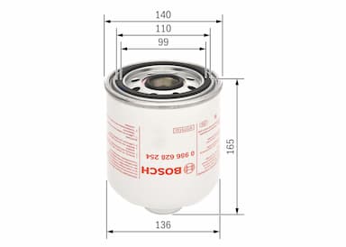 Gaisa sausinātāja patrona, Gaisa kompresors BOSCH 0 986 628 254 5