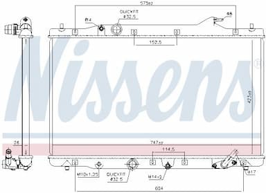 Radiators, Motora dzesēšanas sistēma NISSENS 606216 5