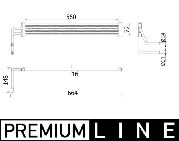 Eļļas radiators, Stūres vadība MAHLE CLC 97 000P 1