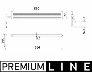 Eļļas radiators, Stūres vadība MAHLE CLC 97 000P 1