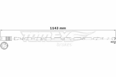 Indikators, Bremžu uzliku nodilums TOMEX Brakes TX 31-29 1