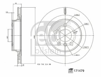 Bremžu diski FEBI BILSTEIN 171479 3