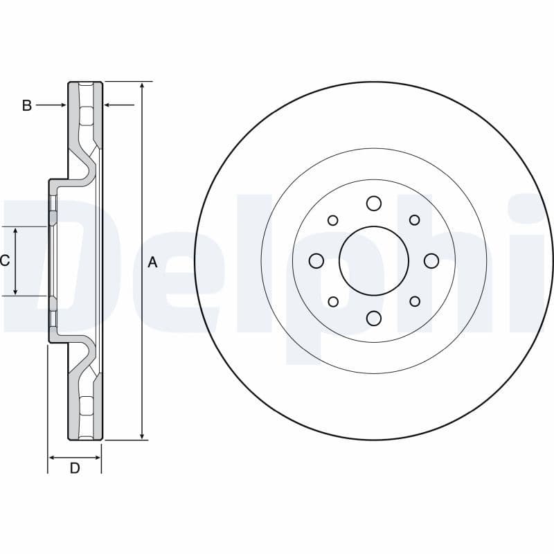 Bremžu diski DELPHI BG4566C 1