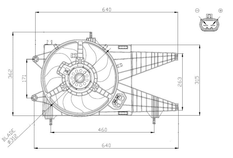 Ventilators, Motora dzesēšanas sistēma NRF 47963 1