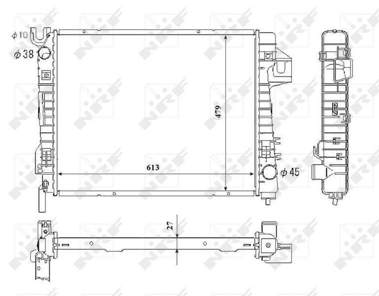 Radiators, Motora dzesēšanas sistēma NRF 53712 1