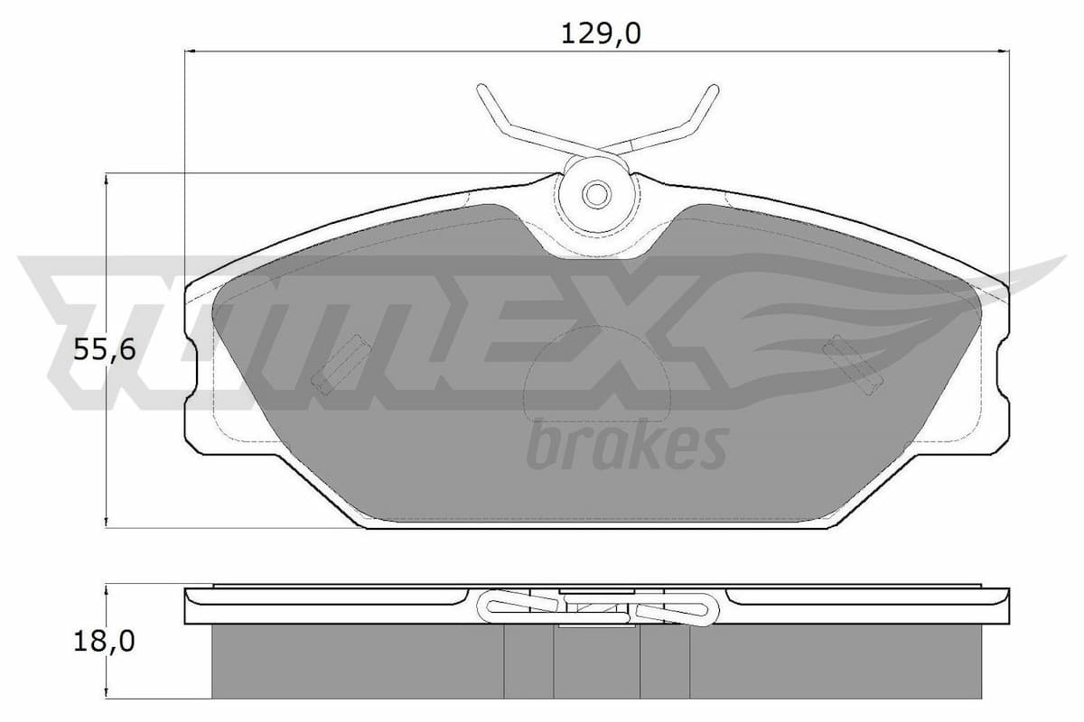 Bremžu uzliku kompl., Disku bremzes TOMEX Brakes TX 10-761 1