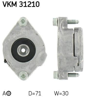 Spriegotājrullītis, Ķīļrievu siksna SKF VKM 31210 1