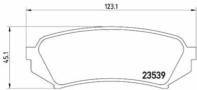 Bremžu uzliku kompl., Disku bremzes BREMBO P 83 049 1