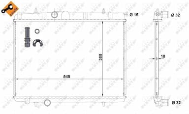 Radiators, Motora dzesēšanas sistēma NRF 58299 4