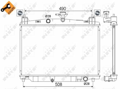 Radiators, Motora dzesēšanas sistēma NRF 53751 2