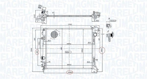 Radiators, Motora dzesēšanas sistēma MAGNETI MARELLI 350213163200 1