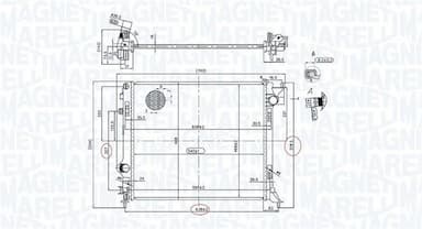 Radiators, Motora dzesēšanas sistēma MAGNETI MARELLI 350213163200 1