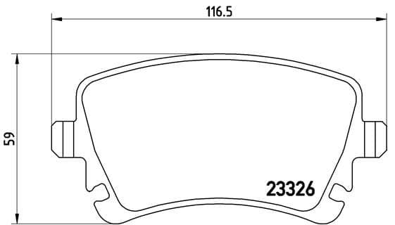 Bremžu uzliku kompl., Disku bremzes BREMBO P 85 083 1