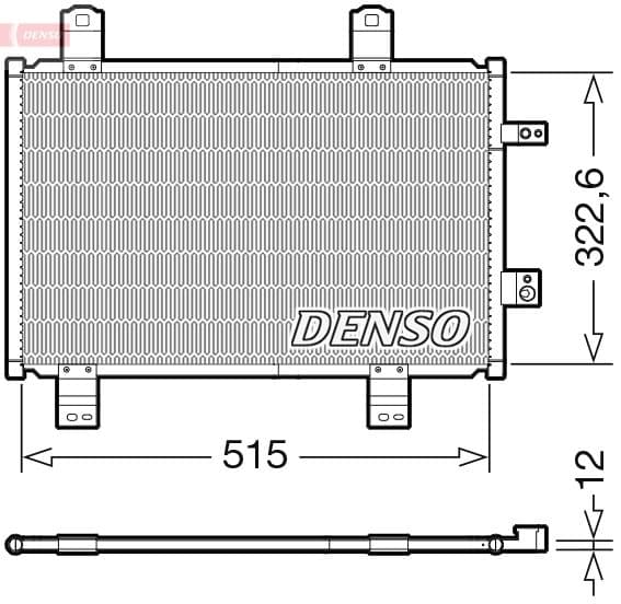 Kondensators, Gaisa kond. sistēma DENSO DCN44018 1