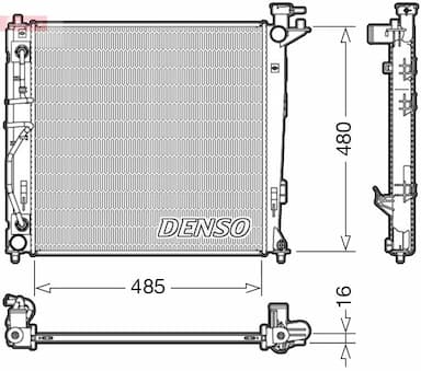 Radiators, Motora dzesēšanas sistēma DENSO DRM41007 1