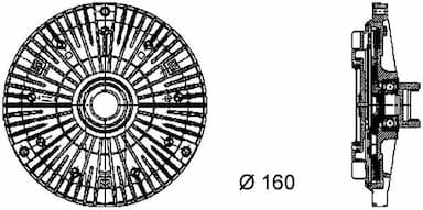 Sajūgs, Radiatora ventilators MAHLE CFC 57 000P 2