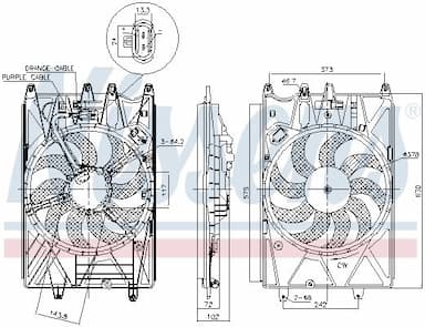 Ventilators, Motora dzesēšanas sistēma NISSENS 85937 8