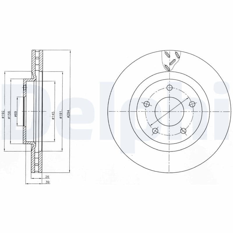 Bremžu diski DELPHI BG4246 1