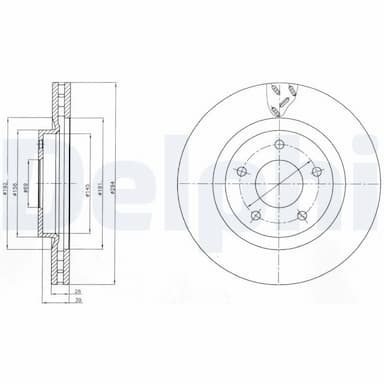 Bremžu diski DELPHI BG4246 1