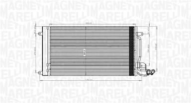 Kondensators, Gaisa kond. sistēma MAGNETI MARELLI 350203821000 2